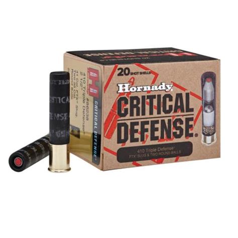 Hornady Critical Defense 410 20 Interlaken Guns And Ammo