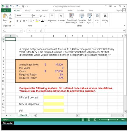 How To Enter Npv Formula In Excel Haiper