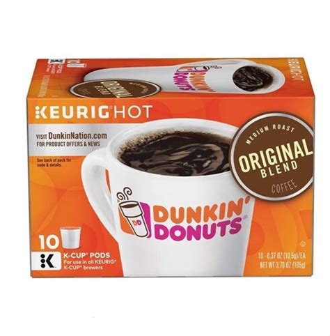 Dunkin Donuts Medium Roast Original Blend Coffee K Cup Pods 10 Ct 0