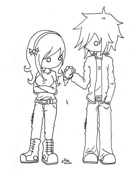 Emo Anime Coloring Pages At Free Printable Colorings Porn Sex Picture