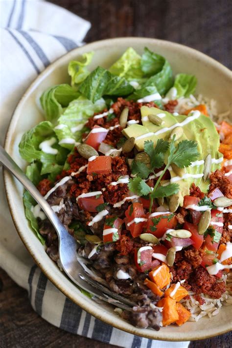 Maybe you would like to learn more about one of these? Brown Rice, Black Bean & Sweet Potato Bowl | Sweet potato ...