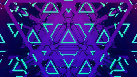 1360x768 The Neon Triangles Desktop Laptop Hd Wallpaper Hd Abstract 4k
