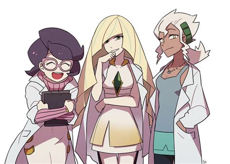 Lusamine Wicke And Burnet Pokemon And 1 More Drawn By Ssalbulre