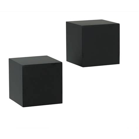 Get artistic with your storage solutions with this set of decorative and stylish cube shelves. Knape & Vogt 5 in. W x 5 in D Wall Mounted Black Wall Cube ...
