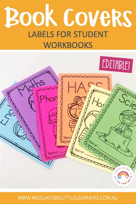 Book Covers Editable Interactive Classroom Elementary Classroom