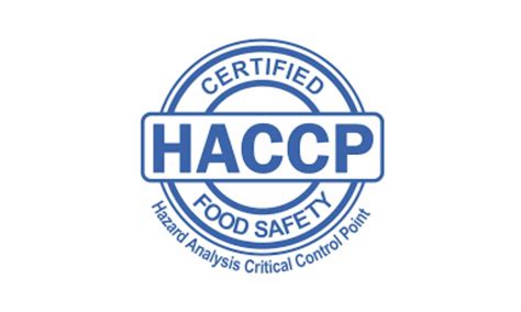 Haccp Certification Preventive Food Safety Management System