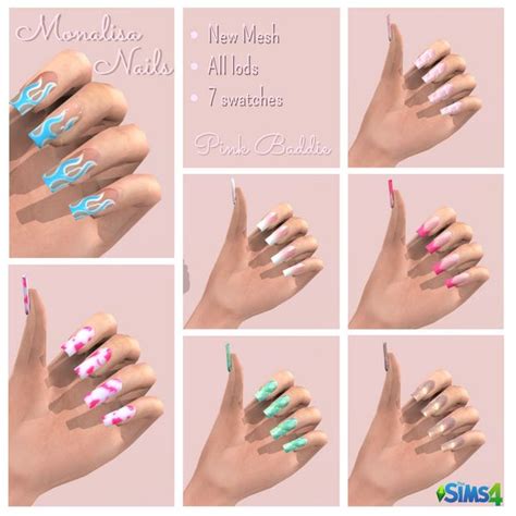 The Nails Are All Different Colors And Designs For Each Individual To