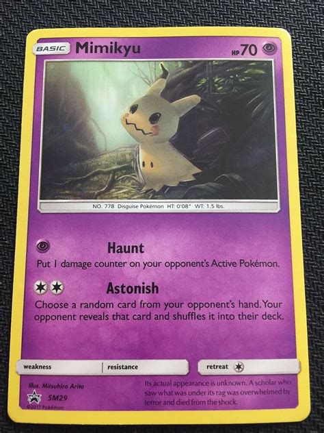 Maybe you would like to learn more about one of these? Pokemon TCG : SM PROMO MIMIKYU SM29 HOLO | eBay