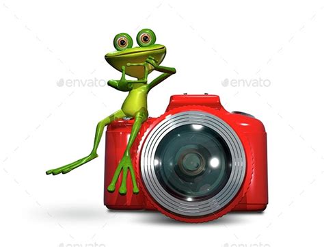 Frog On Camera By Brux Graphicriver