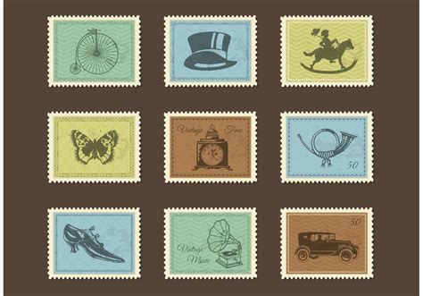 Vintage Stamp Clip Art