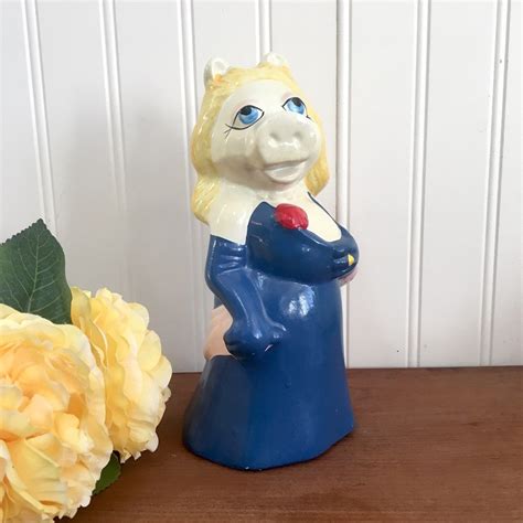 Vintage Miss Piggy Ceramic Coin Bank Figurine Made By Nanco And Sold By
