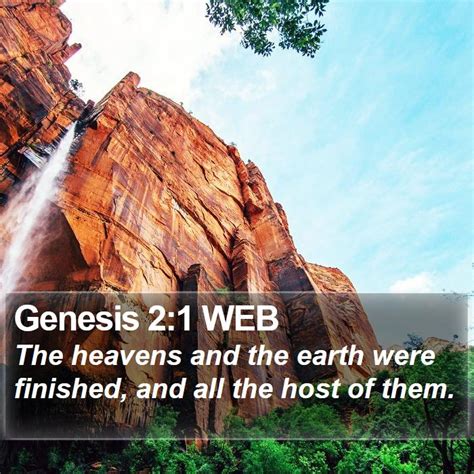 Genesis 21 Web The Heavens And The Earth Were Finished And All