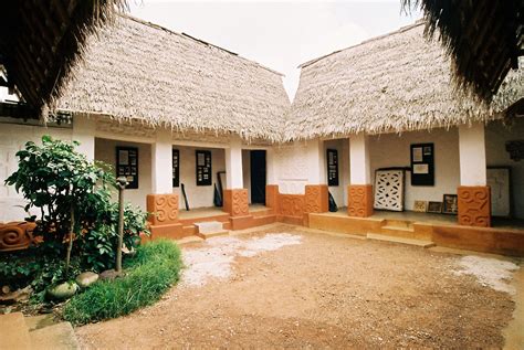 Asante Traditional Buildings Ghana The Site North East Of Kumasi