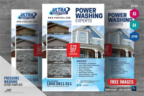 Maybe you would like to learn more about one of these? Pressure Washing Company Flyer | Creative Photoshop ...