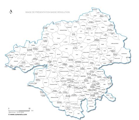 Carte Personnalisable Des Villes Et Communes De La Loire Atlantique