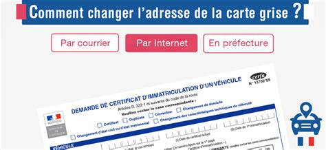 Je vous prie dès lors de bien vouloir prendre. Changement d'adresse de la carte grise - LegiPermis
