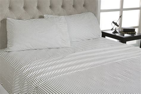 Mainstays 100 Cotton Percale Printed Sheet Set Pin Stripe King