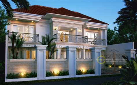 Kamu memiliki anggota keluarga yang cukup besar? 10 Desain Rumah Classic Tropis 2 Lantai Terbaik Pilihan ...
