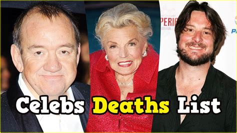 Celebrities Deaths List ⭐ Died Celebs News Youtube