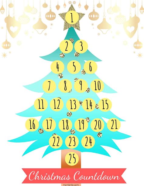 free christmas countdown calendar