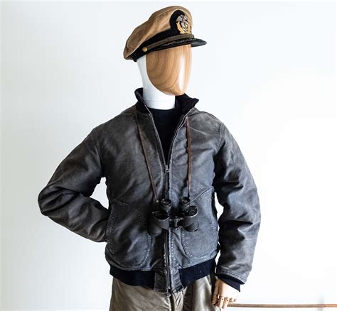 Original Ww2 Us Navy Zip Front Deck Jacket Size 40 — Saundersmilitaria
