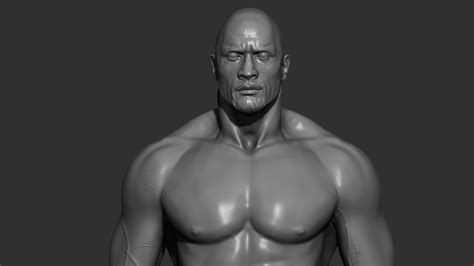 The Rock Head Dwayne Johnson D Model D Printable Cgtrader My XXX Hot Girl