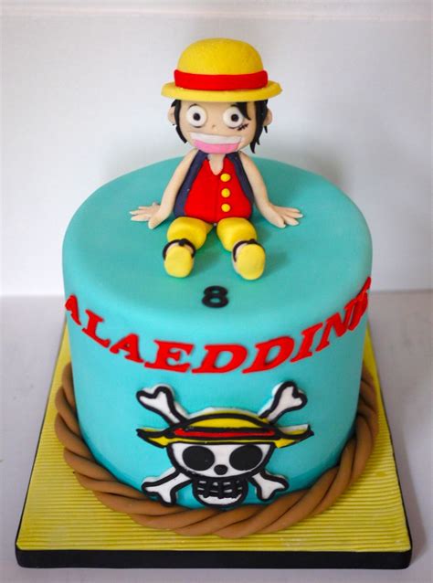 Luffy One Piece Anime Cake Cake Cake Decorating Piping