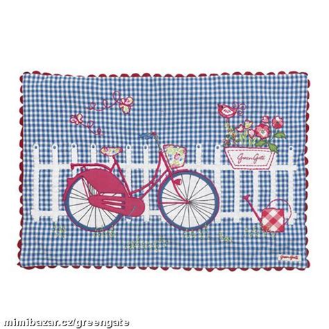 Teppiche machen jeden raum wohnlich und schaffen atmosphäre, mit einem teppich verleihst du deinem zuhause deine ganz persönliche note. GG POVLAK NA POLŠTÁŘ BICYCLE BLUE 40X60CM | Stoff teppich ...