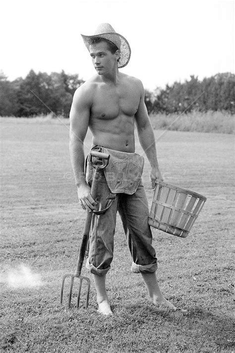 Sexy All American Farmer Without A Shirt And Shoes Rob Lang Images Licensing And Commissions