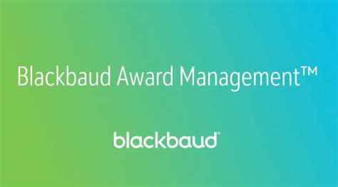 Discover Blackbaud Award Management Blackbaud