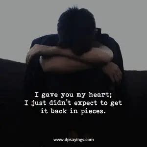 Emotional Broken Heart Quotes And Heartbroken Sayings Dp Sayings