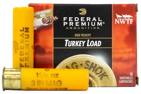 Federal 20 Gauge 3 Inch 1 516 Oz 6 Shot Turkey Load Mag Shok 10box