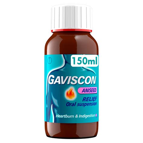 Gaviscon Liquid Heartburn And Indigestion Relief Aniseed Flavour 150ml