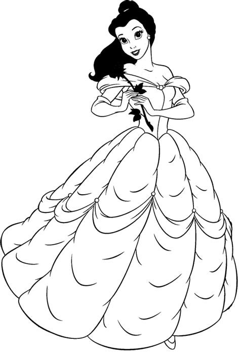 Disney prinsessen zijn personages van disney, meestal het meest geliefd bij meisjes uit de hele wereld. kleurplaat-belle-en-het-beest-0023.gif (567×838) | Het beest, Kleurplaten, Belle