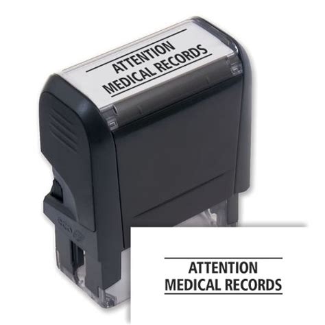 Si Attn Medical Records Stamp Black Abc Check Printing