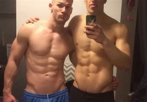 shirtless male muscle beefcake hunks ripped abs duo jocks photo 4x6 c1074 4 29 picclick