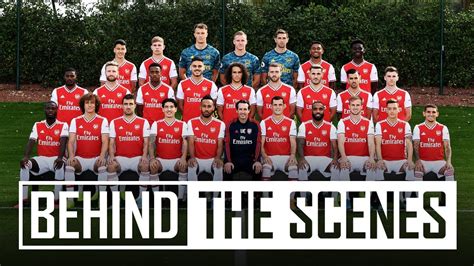 Arsenal Squad Photocall 201920 Behind The Scenes Youtube