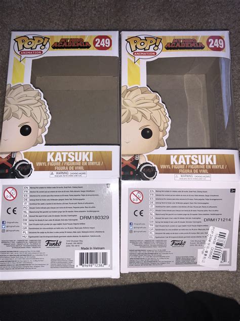 In today's video, we compare a real and fake set of general grievous funko pops and talk about how to tell if a funko pop is fake! Regarding the fake Katsuki: Here are the boxes! First red ...