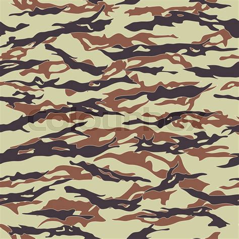 Urban Tiger Stripe Camouflage Seamless Patterns Stock Vector Colourbox