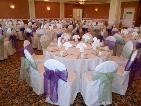 Due to different light settings the actual color might vary a. Alternating Sage Green Organza Bows & Regal Purple Organza ...