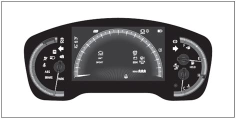 Toyota Corolla Warning Lights And Indicators Displayed On The Instrument Cluster Warning