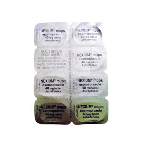 Nexium Mups 40 Mg 7 Tablet Kegunaan Efek Samping Dosis Dan Aturan