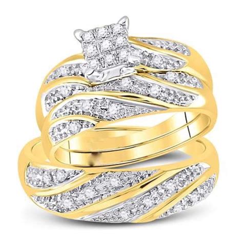 Inexpensive Wedding Ring Trio Sets Unique And Different Wedding Ideas