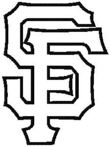 Sf Giants Logo Coloring Page Sf Giants Logo Coloring Pages Adult