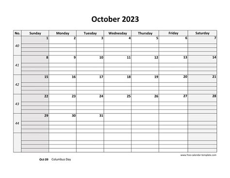 2023 Calendar Grid