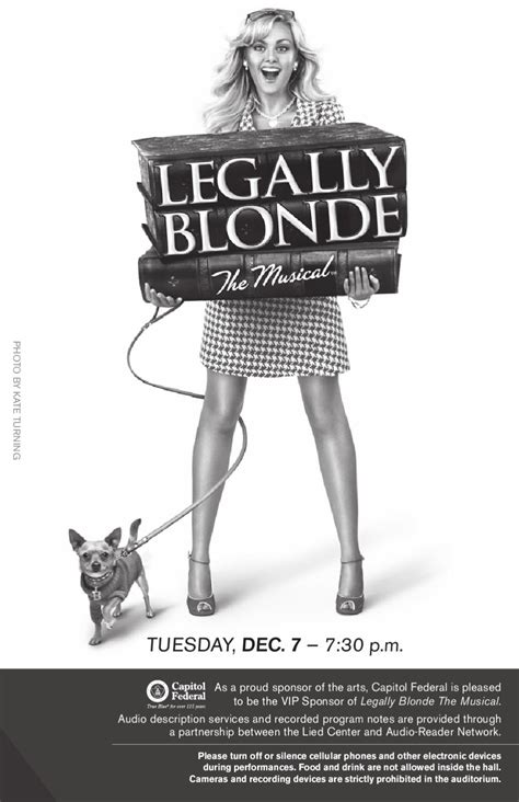 Legally Blonde The Musical Program By Lied Center Of Kansas Issuu