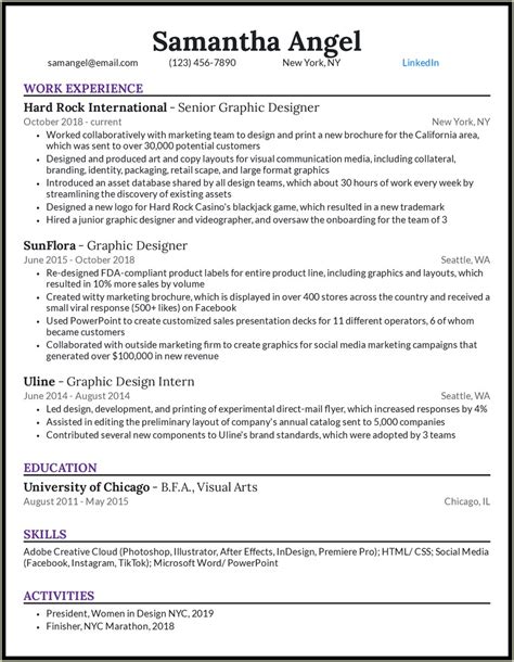 Entry Level Graphic Designer Resume Examples Resume Example Gallery