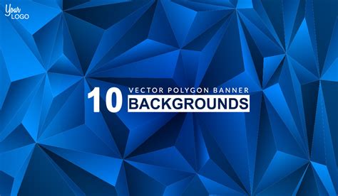 10 Polygon Background Banners Freebies Behance