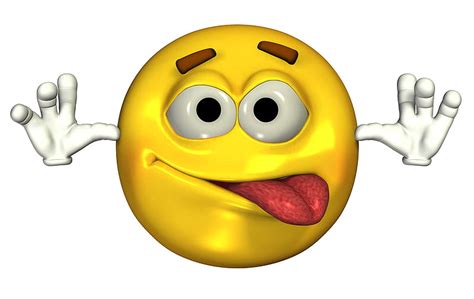 Clipart Of A Cartoon Goofy Yellow Smiley Face Emoji Emoticon Royalty