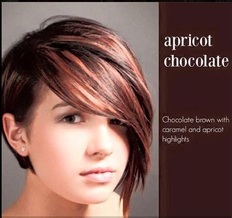 Apricot Chocolate Hair Color Chocolate Brown With Caramel And Apricot